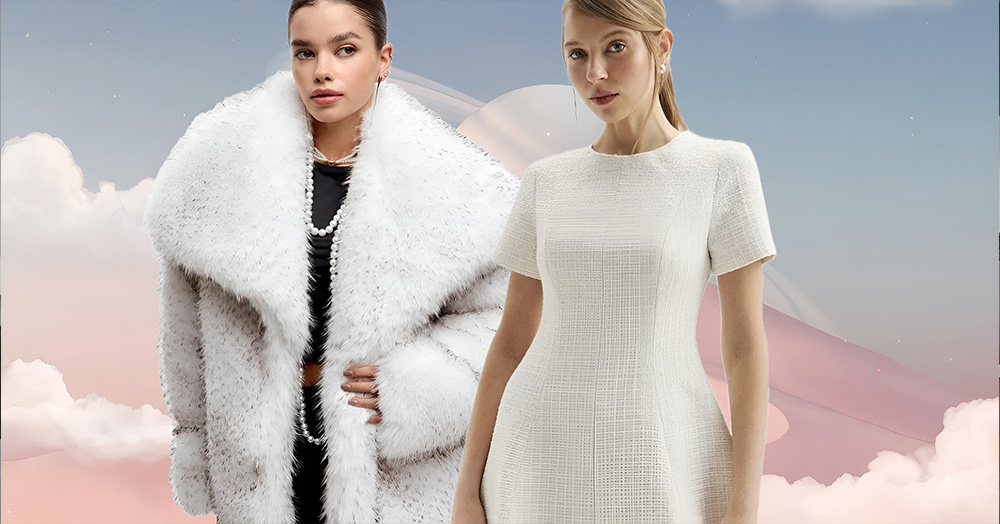 بهترین پیشنهاد ها برای ست کردن رنگ لباس با رنگ سال 2026 15 لباس های زنانه با رنگ سفید ابری(منتخب رنگ سال 2026)